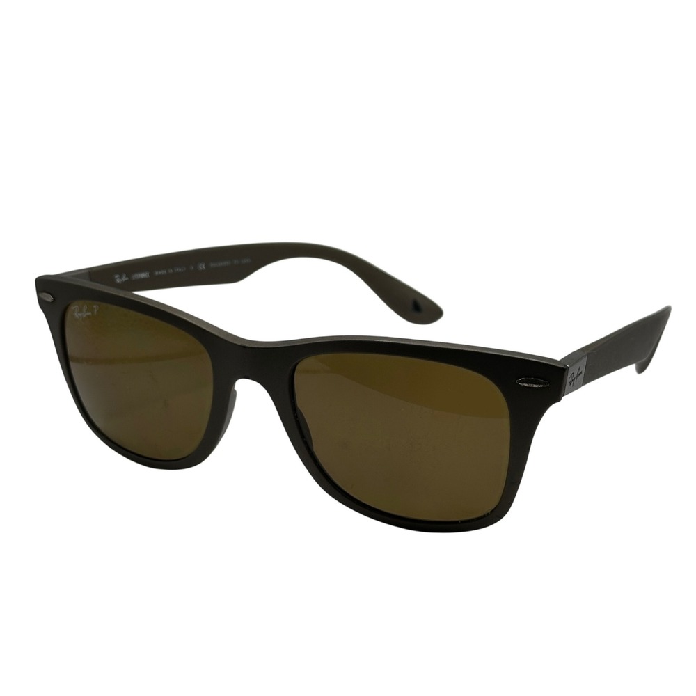Ray-Ban Wayfarer Liteforce RB 4195 6033/83 Matte Brown Polarized Sunglasses